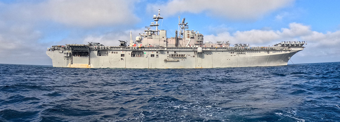 USS Iwo Jima (LHD 7) conducts an anchoring evolution